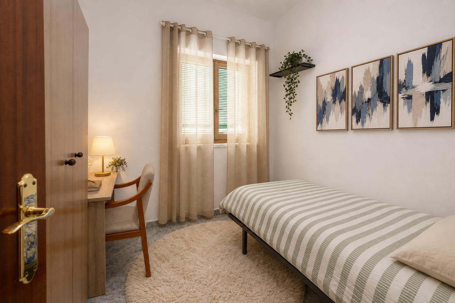 Natural Bedroom Refresh - After